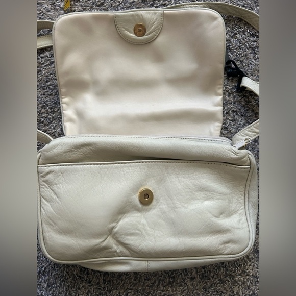 Marco Avane NWT genuine leather off white shoulder purse - Picture 10 of 14